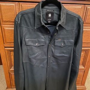 G-Star Raw leather over shirt - size M